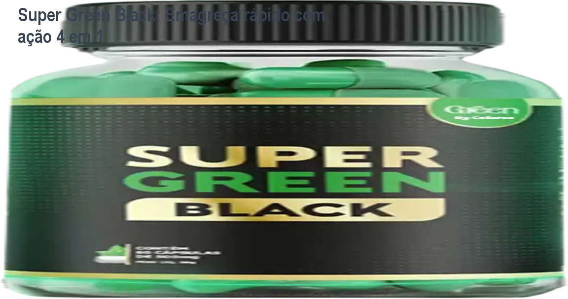 Cápsula de Super Green Black sendo tomada pela manhã para queimar gordura e aumentar energia