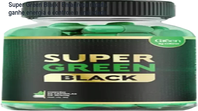 Cápsulas Super Green Black sendo tomadas para acelerar o metabolismo e queimar gordura