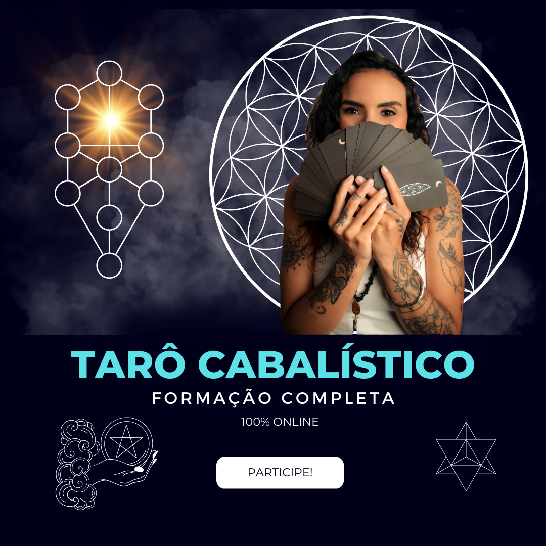 Imagem do curso Tarô Cabalístico mostrando a integração dos arcanos com a Árvore da Vida