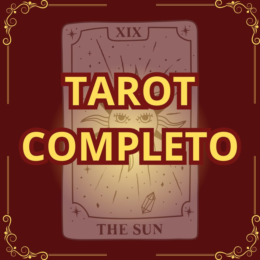 Capa do curso Tarot Completo - 78 Arcanos Revelados mostrando baralho e símbolo esotérico