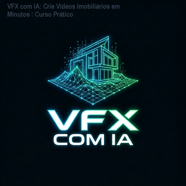 Curso VFX com IA mostrando como criar vídeos imobiliários rapidamente usando celular