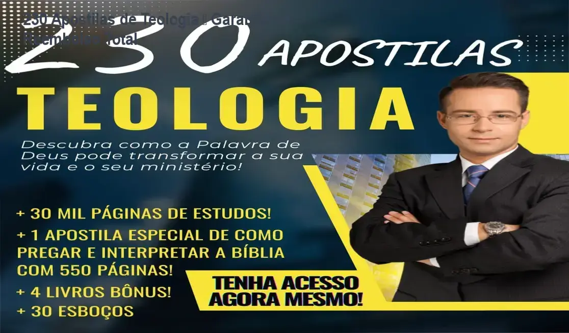 230 Apostilas de Teologia de Danilo Moraes – política de reembolso e garantia