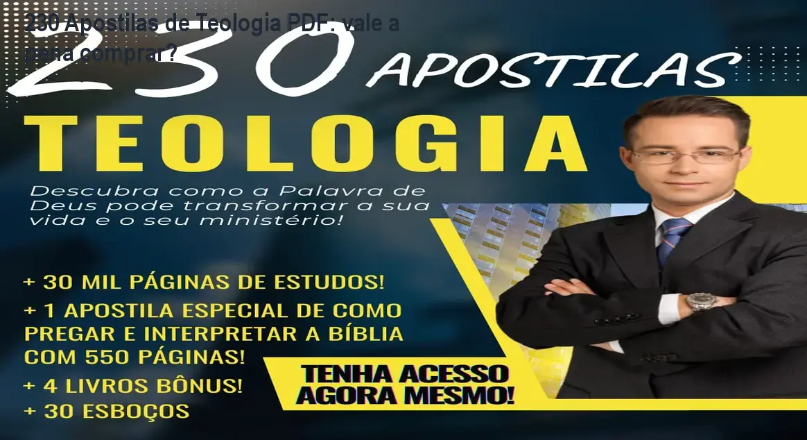 Apostilas de teologia em PDF com bônus para ministers e estudantes
