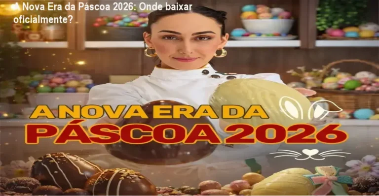 Captura de tela mostrando a página oficial de download do curso A Nova Era da Páscoa 2026