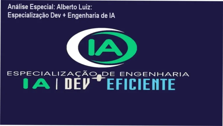 Capa informativa sobre o tema Alberto Luiz: Especialização Dev + Engenharia de IA