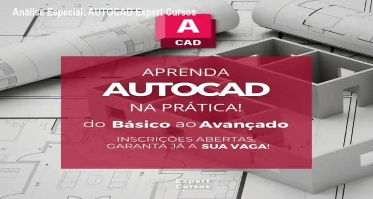 Capa informativa sobre o tema AUTOCAD Expert Cursos