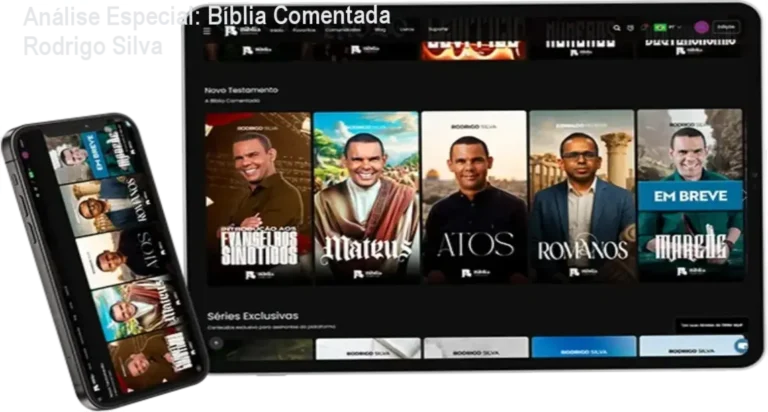 Capa informativa sobre o tema Bíblia Comentada Rodrigo Silva