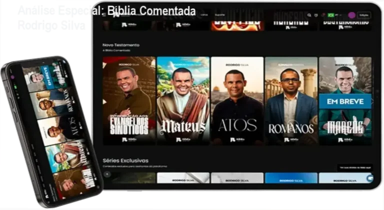 Capa informativa sobre o tema Bíblia Comentada Rodrigo Silva