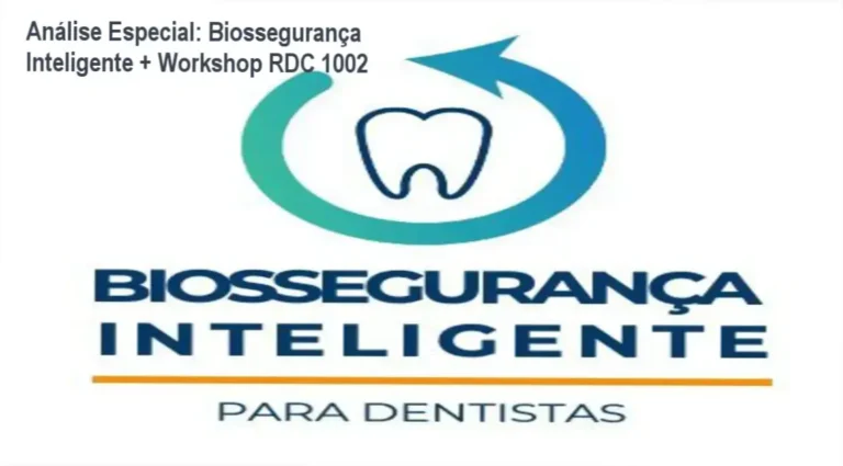 Capa informativa sobre o tema Biossegurança Inteligente + Workshop RDC 1002