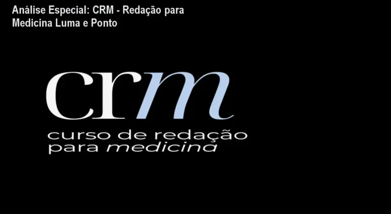 Capa informativa sobre o tema CRM - Redação para Medicina Luma e Ponto