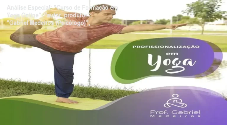 Capa informativa sobre o tema "Curso de Formação em Yoga Online", "autor_produtor": "Gabriel Medeiros (Psicólogo)",