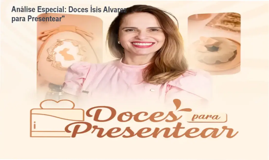 Capa informativa sobre o tema Doces Ísis Alvarez para Presentear"