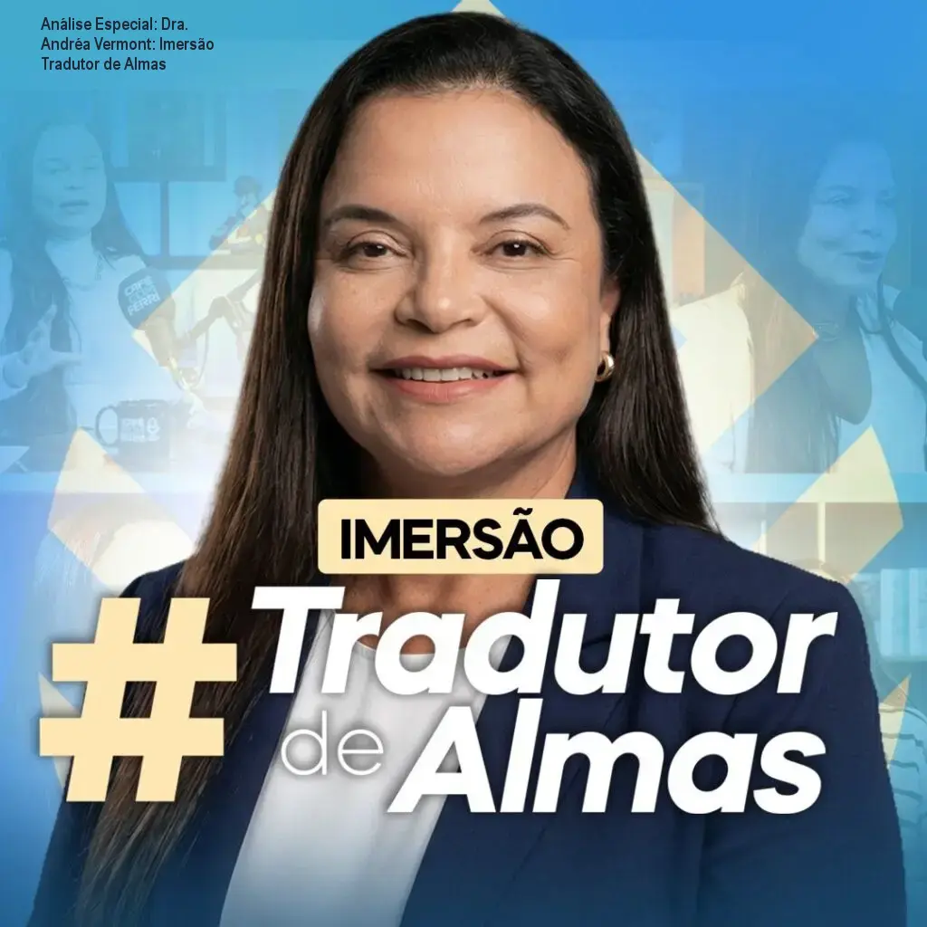 Capa informativa sobre o tema Dra. Andréa Vermont: Imersão Tradutor de Almas
