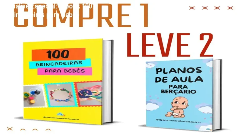 Capa informativa sobre o tema E-book 100 Brincadeiras para Bebês
