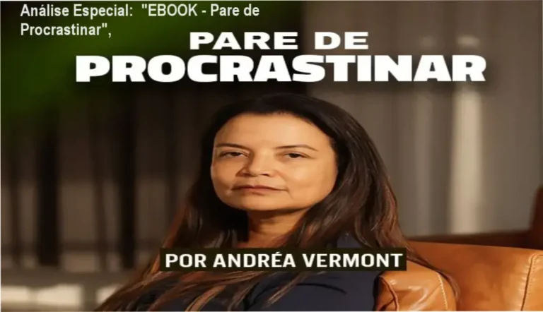 Capa informativa sobre o tema "EBOOK - Pare de Procrastinar",
