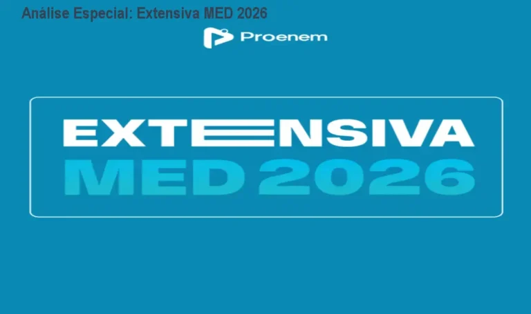 Capa informativa sobre o tema Extensiva MED 2026