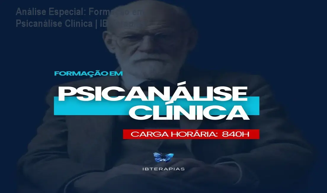 Capa informativa sobre o tema Formação em Psicanálise Clínica | IB Terapias