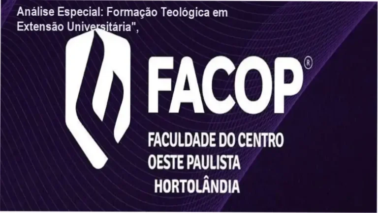 Capa informativa sobre o tema Formação Teológica em Extensão Universitária",