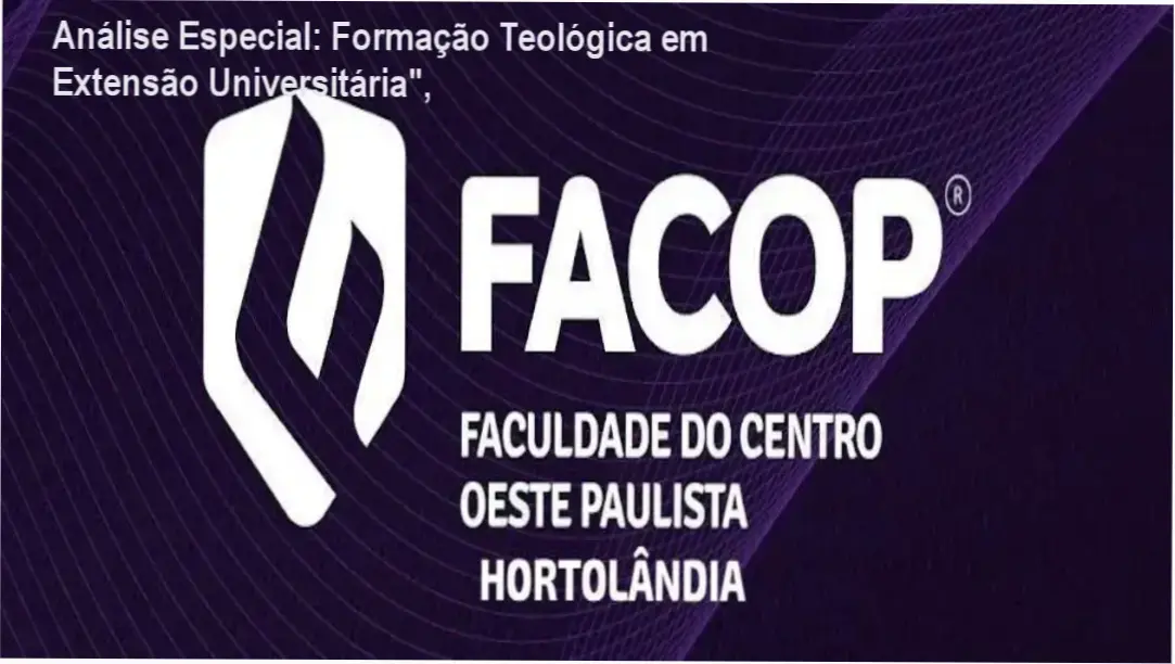 Capa informativa sobre o tema Formação Teológica em Extensão Universitária",