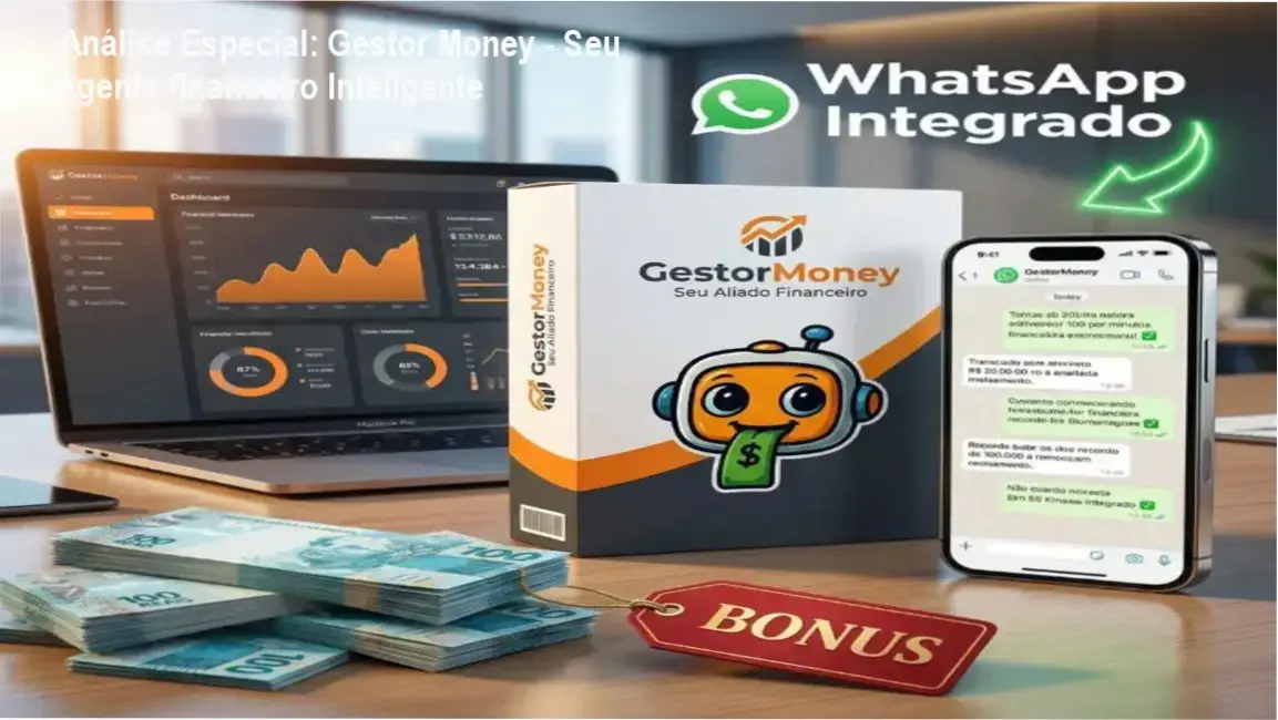 Capa informativa sobre o tema Gestor Money - Seu agente financeiro Inteligente