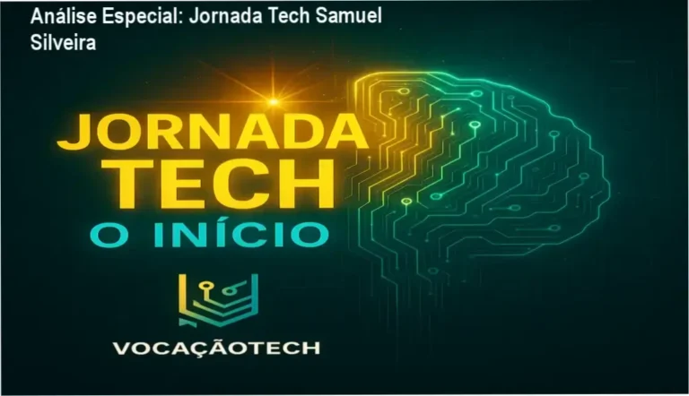 Capa informativa sobre o tema Jornada Tech Samuel Silveira