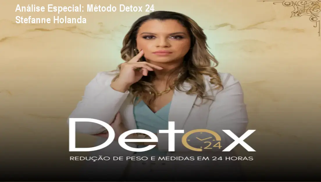 Capa informativa sobre o tema Método Detox 24 Stefanne Holanda