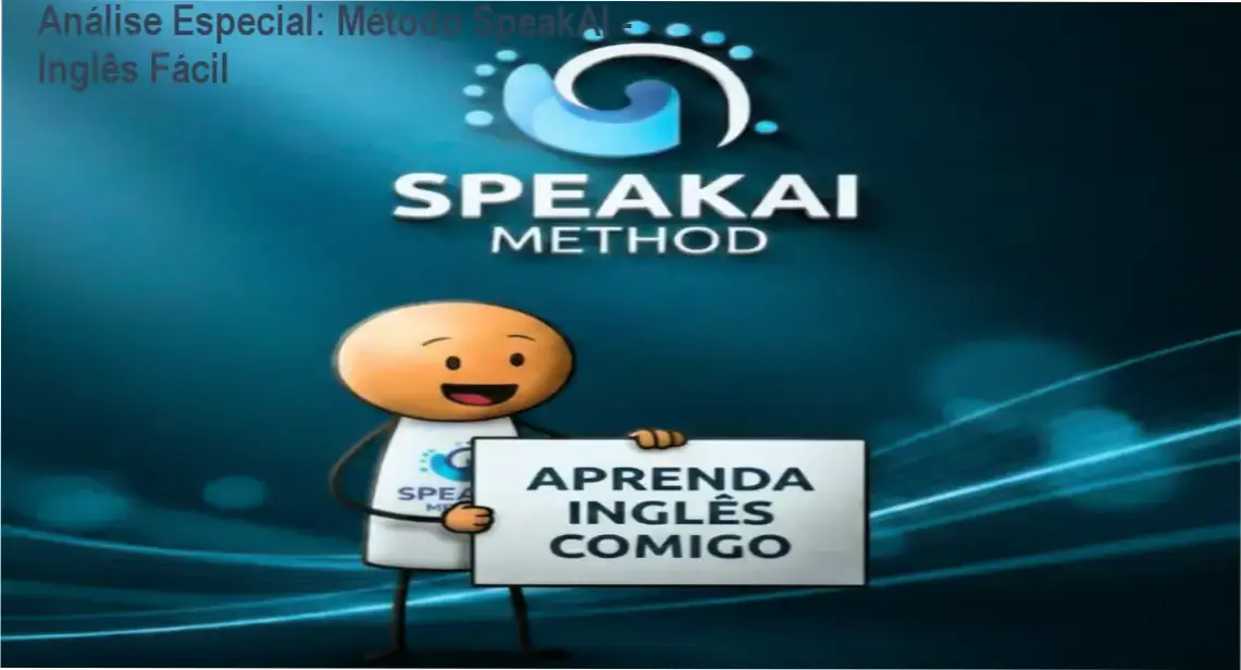 Capa informativa sobre o tema Método SpeakAI - Inglês Fácil