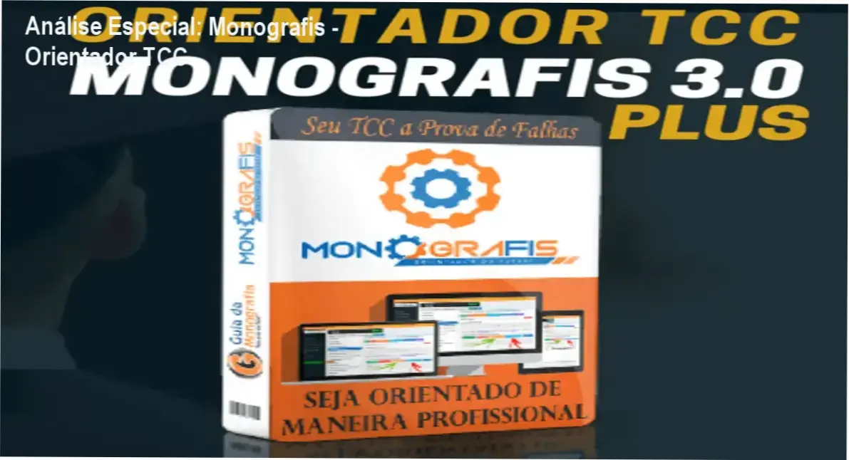 Capa informativa sobre o tema Monografis - Orientador TCC