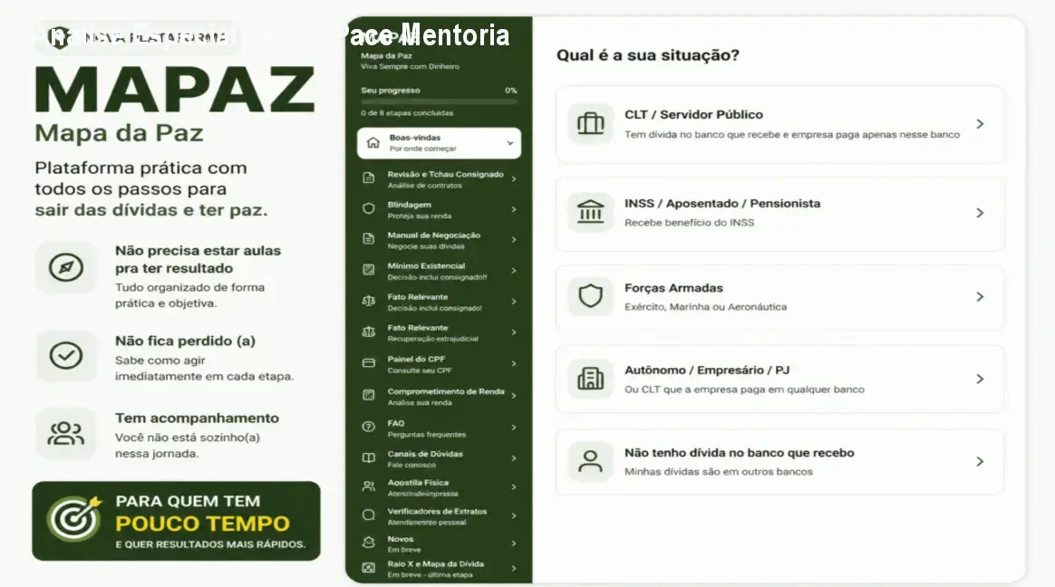 Capa informativa sobre o tema Nadia Pace Mentoria