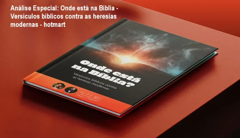 Capa informativa sobre o tema Onde está na Bíblia - Versículos bíblicos contra as heresias modernas - hotmart