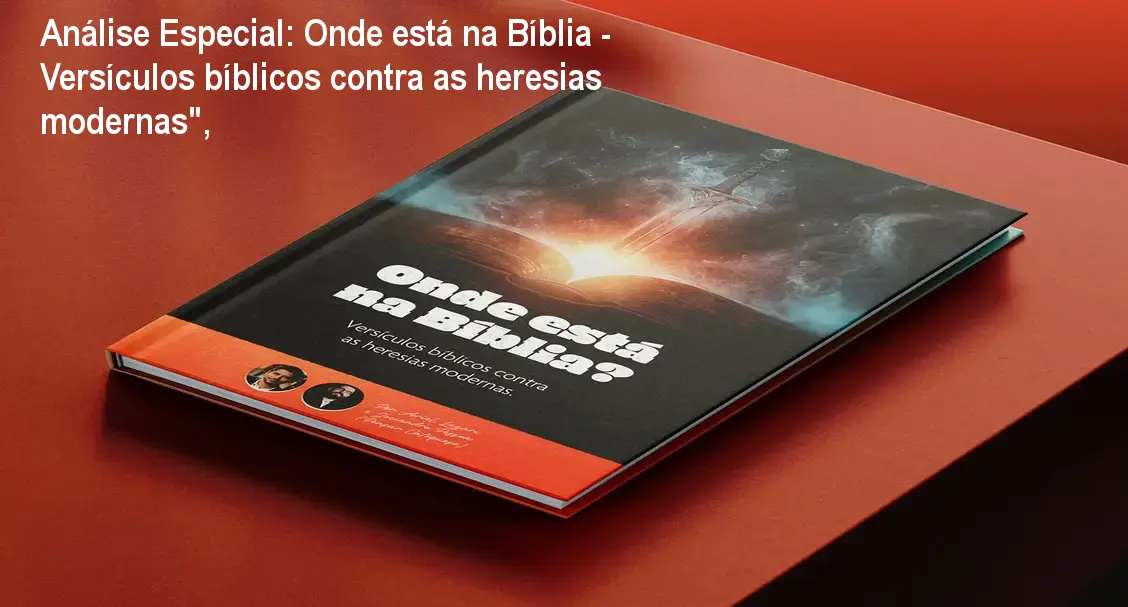 Capa informativa sobre o tema Onde está na Bíblia - Versículos bíblicos contra as heresias modernas",