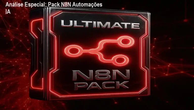 Capa informativa sobre o tema Pack N8N Automações IA
