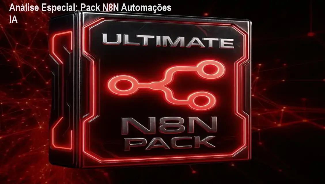 Capa informativa sobre o tema Pack N8N Automações IA