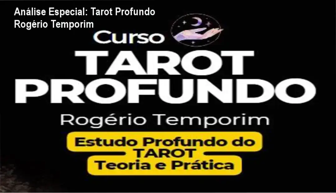 Capa informativa sobre o tema Tarot Profundo Rogério Temporim