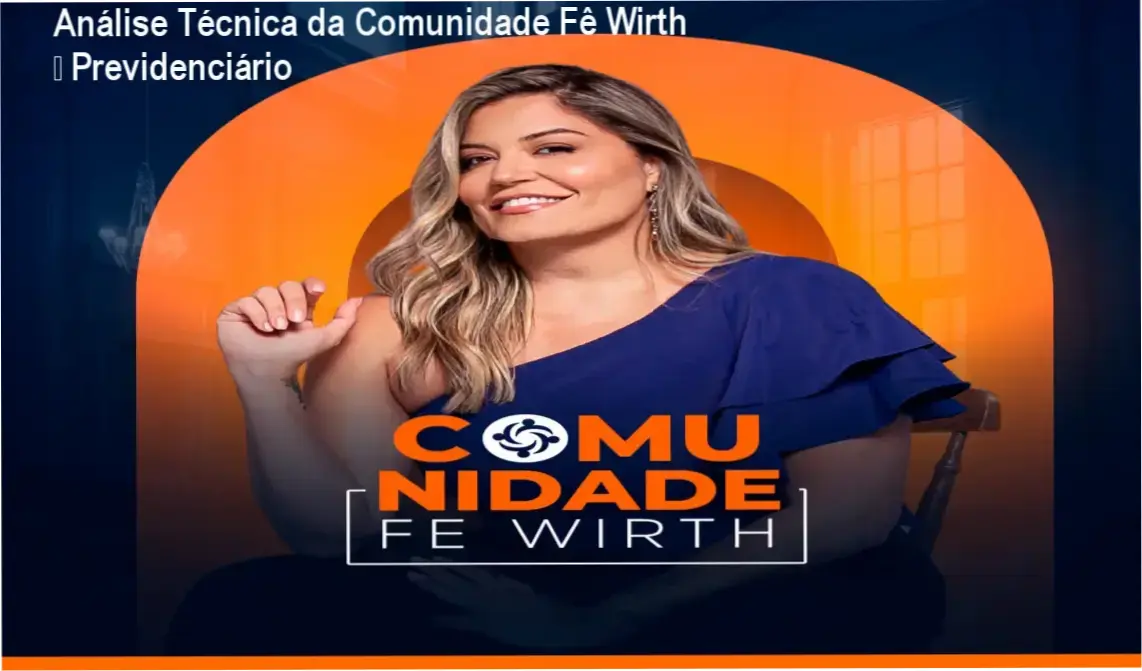 Captura da tela da comunidade Fê Wirth mostrando cursos e recursos de direito previdenciário