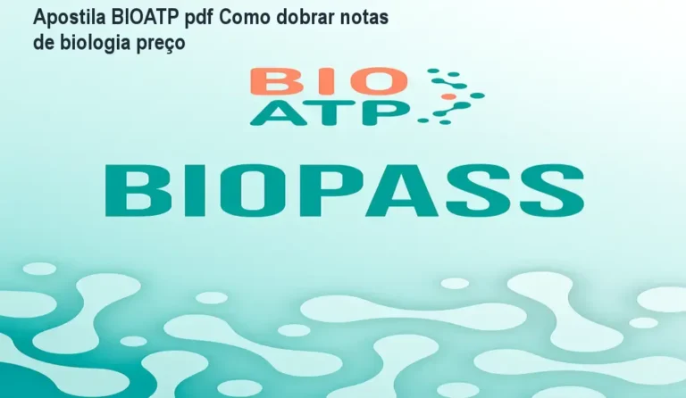 Capa da Apostila BIOATP pdf mostrando método D3R para melhorar a nota de biologia no ENEM