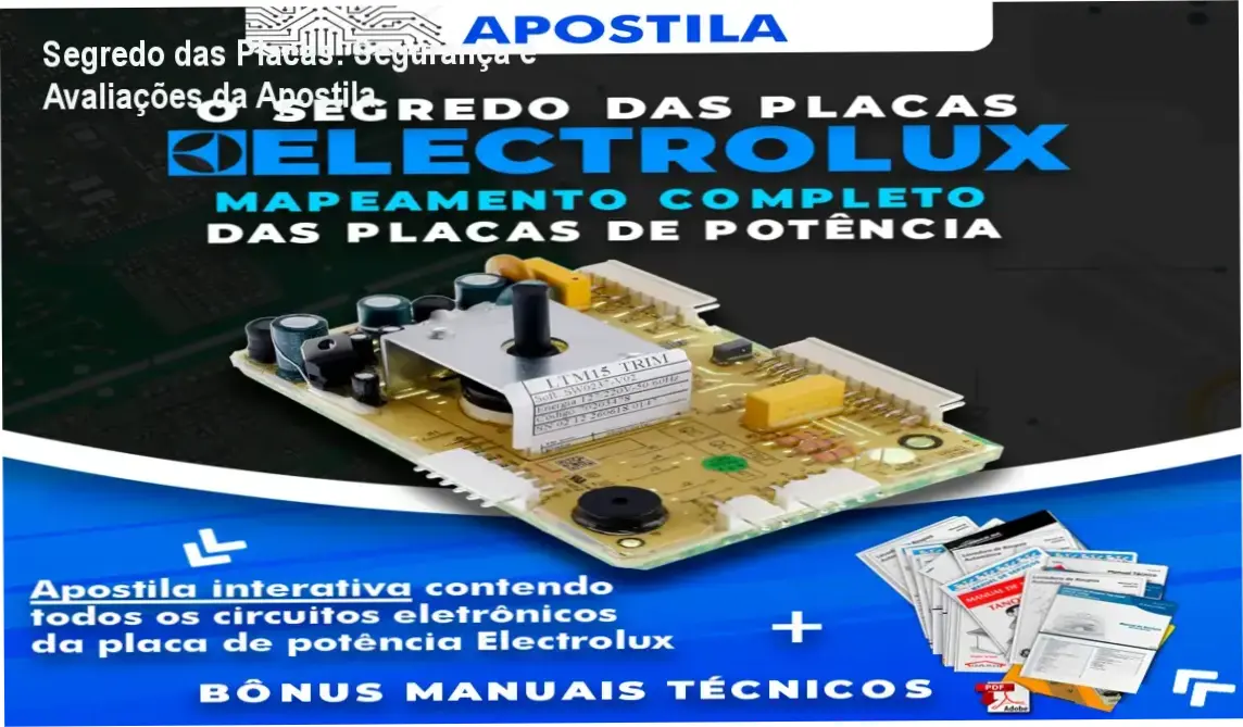 Apostila Segredo das Placas Electrolux – reputação, segurança e confiabilidade