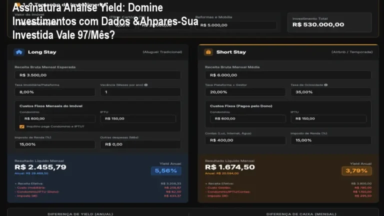 Analista revisando relatório de inteligência de mercado da Assinatura Yield