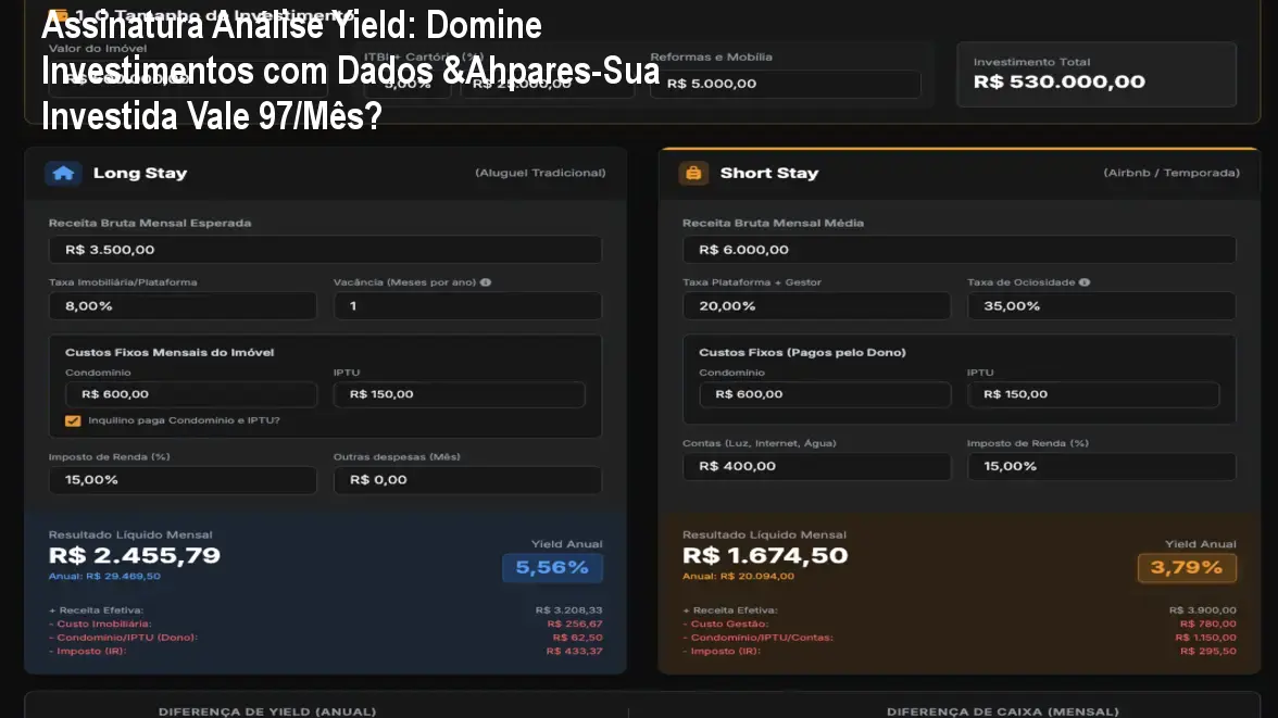 Analista revisando relatório de inteligência de mercado da Assinatura Yield