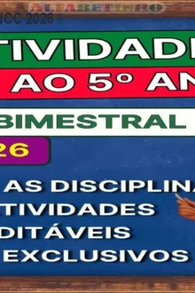 Atividades 1º ao 5º ano BNCC 2026 – 2000 PDFs editáveis