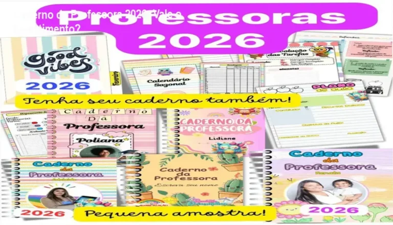 Caderno da Professora 2026 + Sondagem Diagnóstica resultados práticos na organização e motivação docente