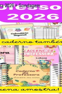 Caderno da Professora 2026 + Sondagem Diagnóstica