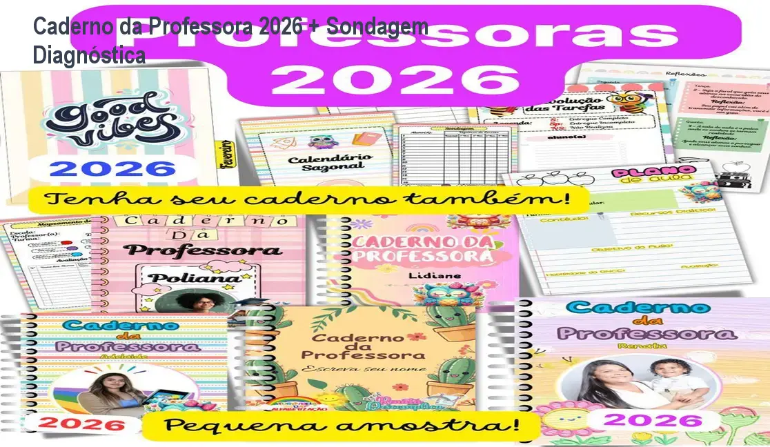 Caderno da Professora 2026 + Sondagem Diagnóstica