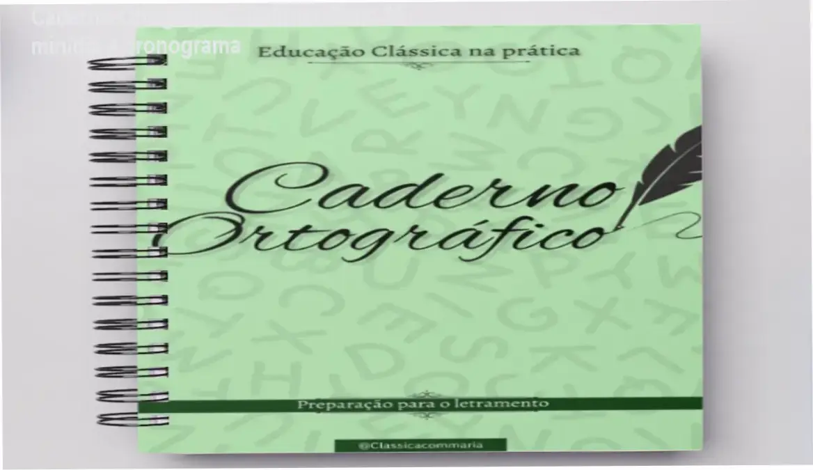 Caderno Ortográfico de Sabrina Cruz – cronograma de 15 minutos diários para melhorar a ortografia