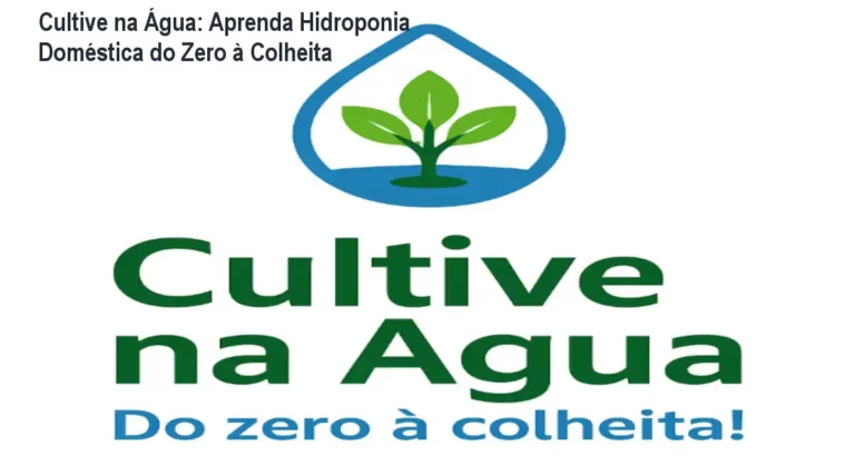 Curso online de hidroponia doméstica mostrando montagem de horta sem terra