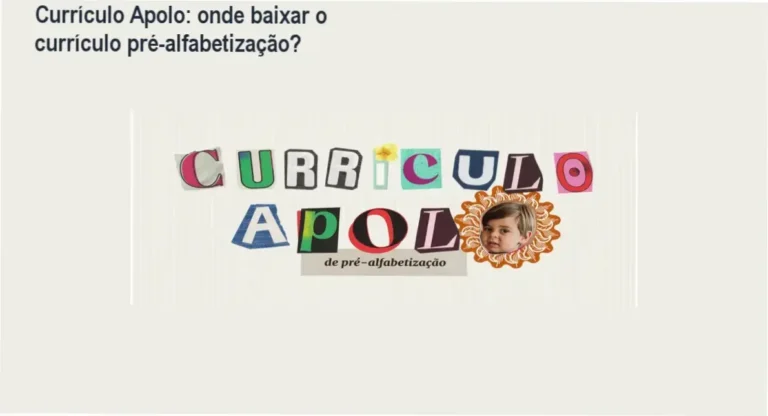 Visão da capa do Currículo Apolo – Pré-alfabetização 2 a 5 anos