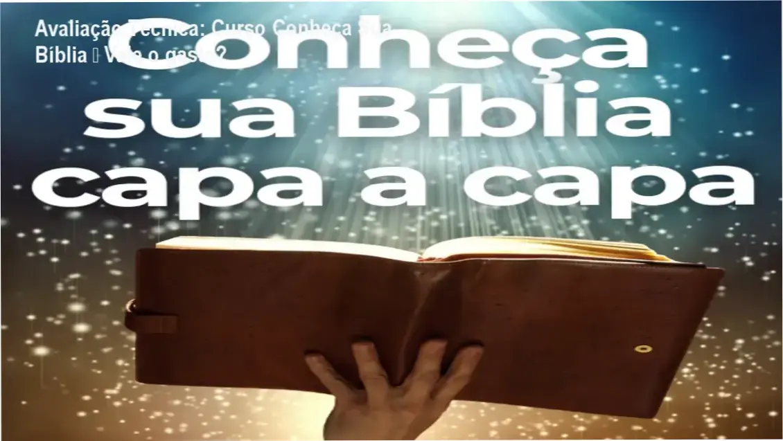Curso Conheça Sua Bíblia de André Sanchez entrega suporte via WhatsApp e manual de 600 páginas para interpretação bíblica prática