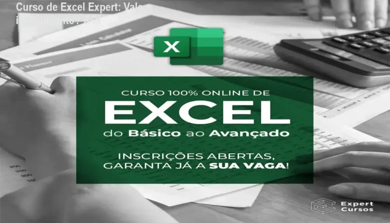 Curso de Excel Expert - resultados práticos em automação e análise de dados