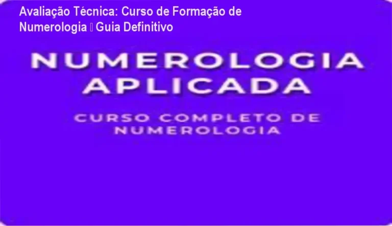 Tela do Curso de Formação de Numerologia mostrando módulos de numerologia cabalística
