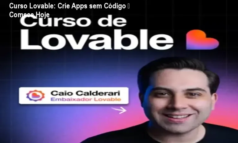 Página do Curso de Lovable mostrando templates prontos para criar apps sem programação